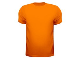 Оранжевая детская футболка, хлопок 100%